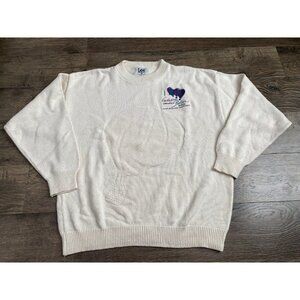 Mens LEE Sport Vintage Knit Sweater Gateway Balloon Festival 90s USA Made‎ Sz L